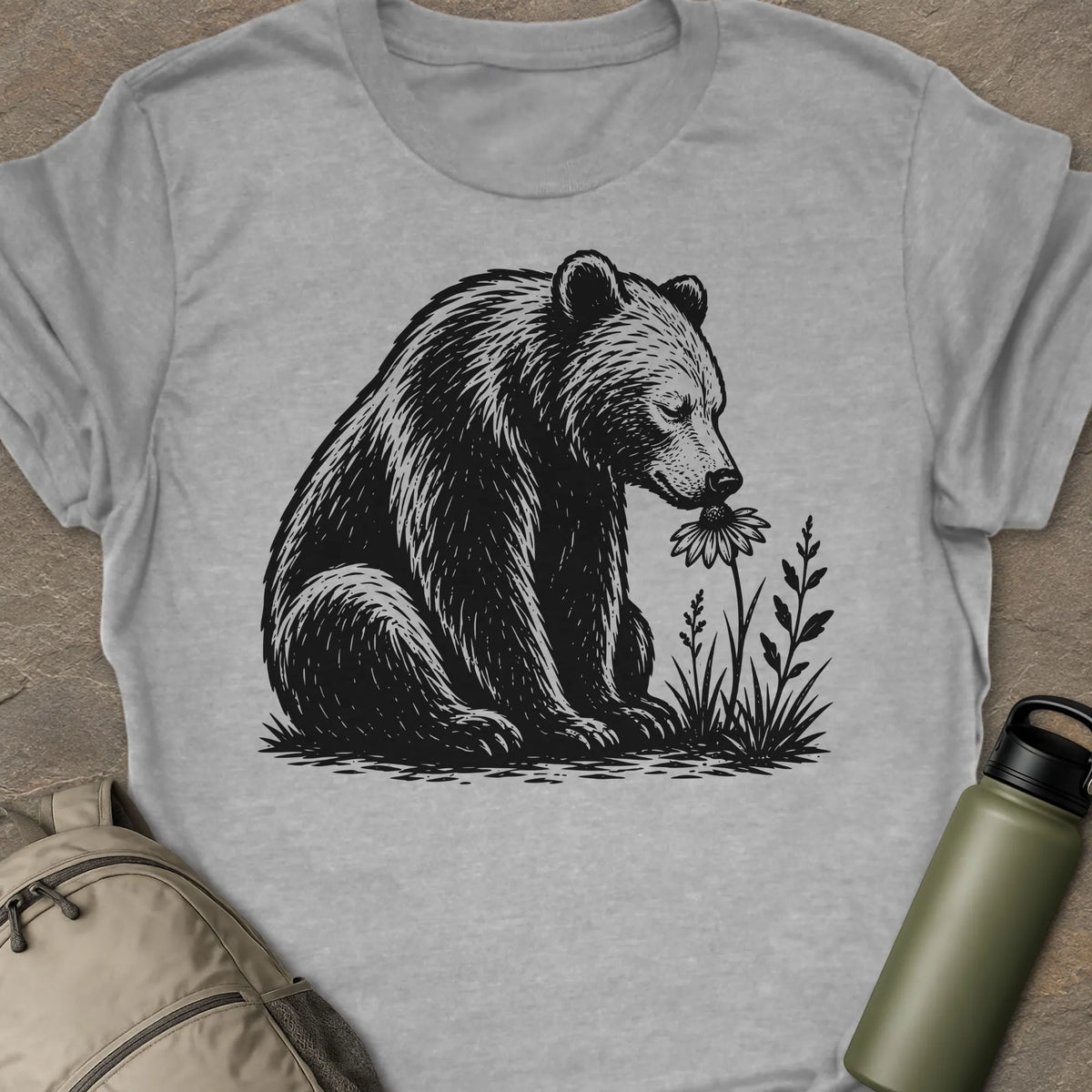Bear & Flower T-shirt