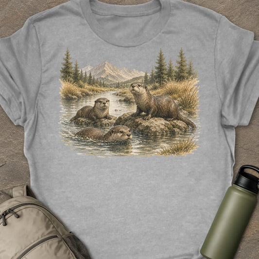 Otter in River T-shirt