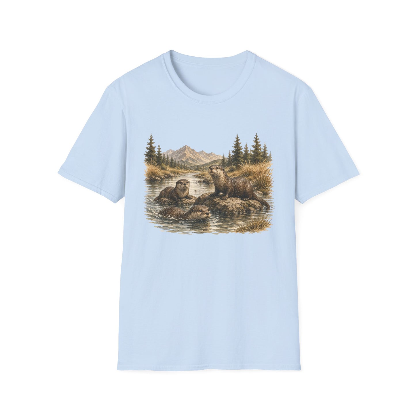Otter in River T-shirt