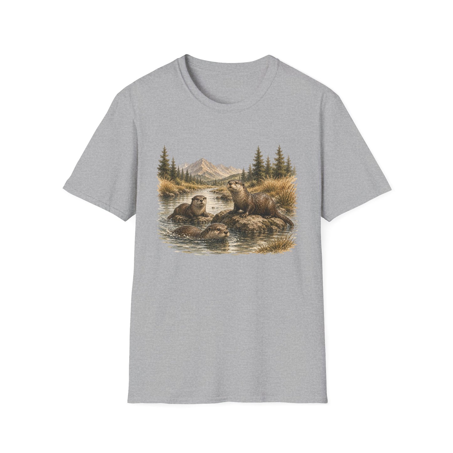 Otter in River T-shirt