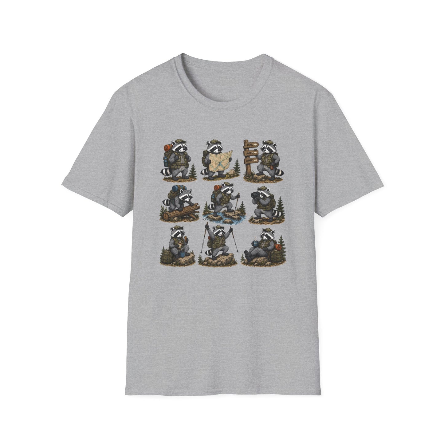 Raccoon Hiking T-shirt