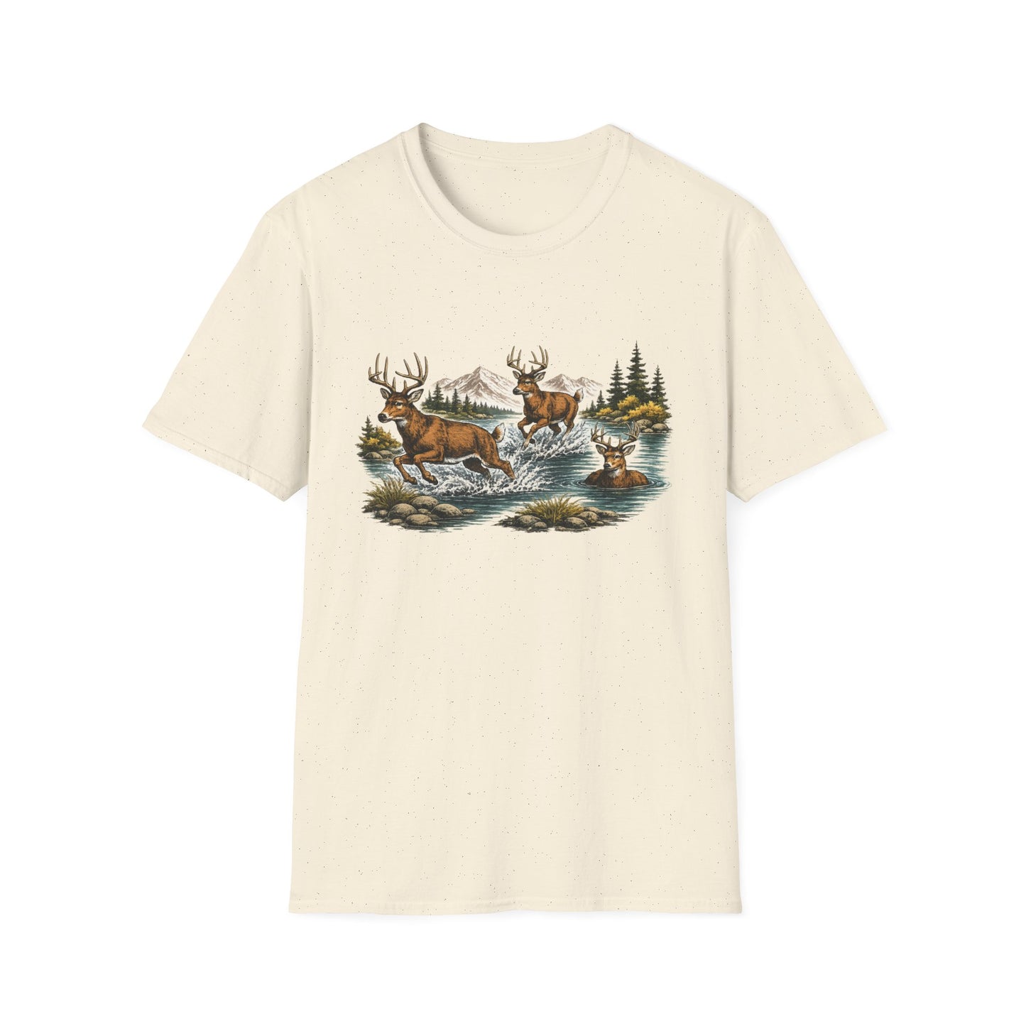 Deer in River T-shirt