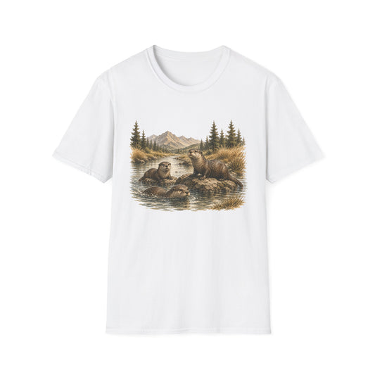 Otter in River T-shirt