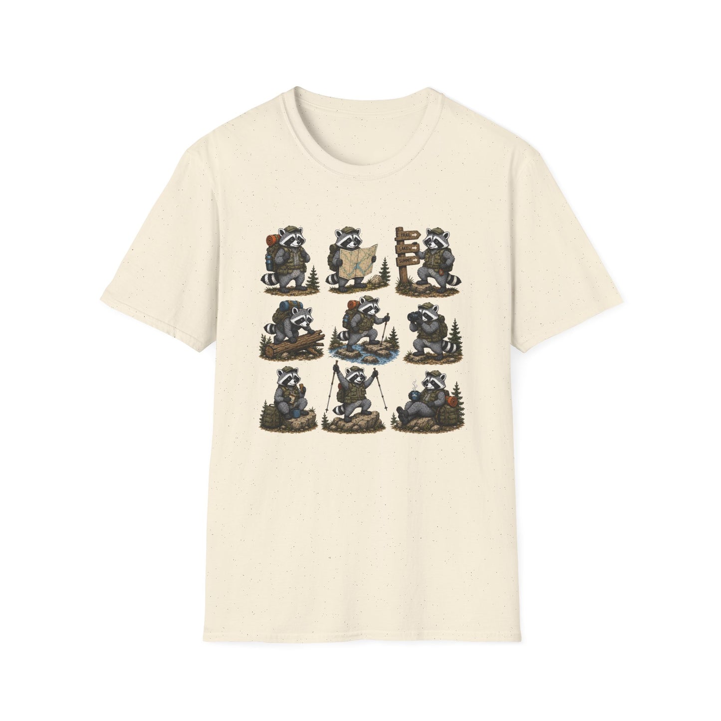 Raccoon Hiking T-shirt