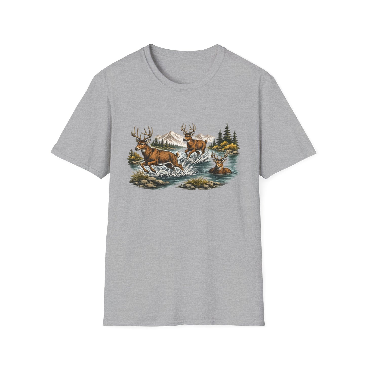 Deer in River T-shirt