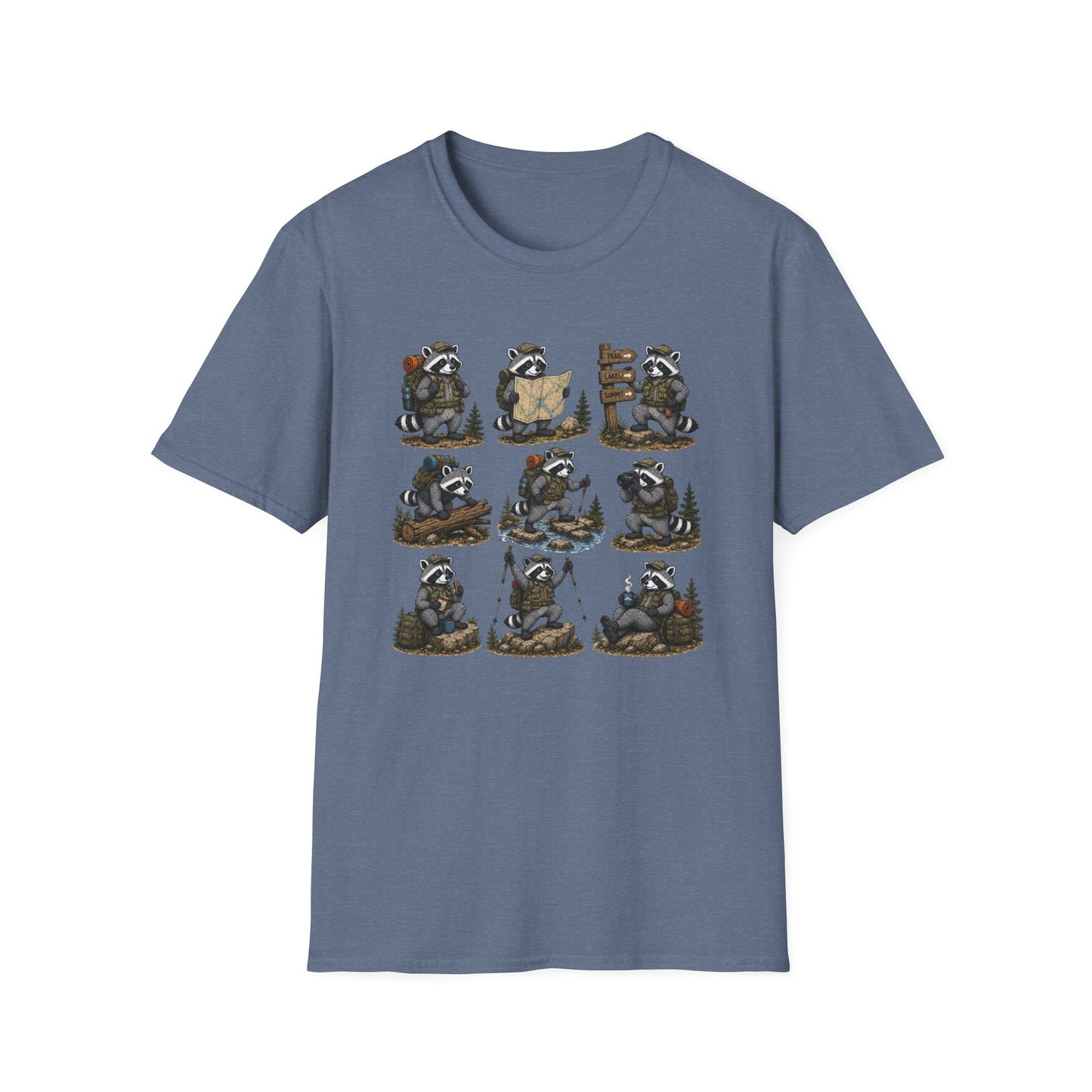 Raccoon Hiking T-shirt