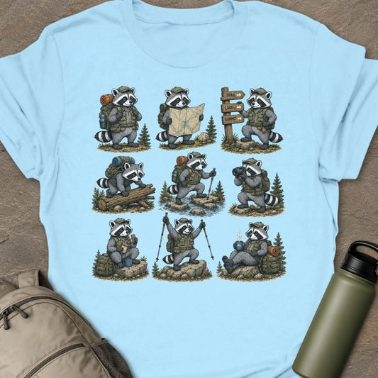 Raccoon Hiking T-shirt