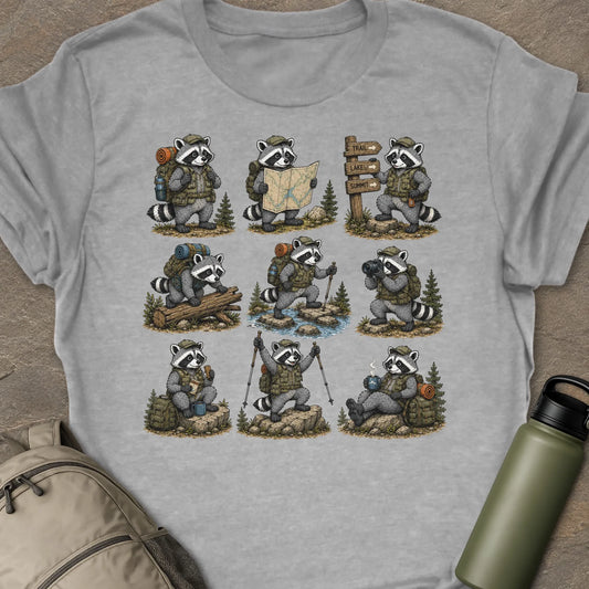 Raccoon Hiking T-shirt