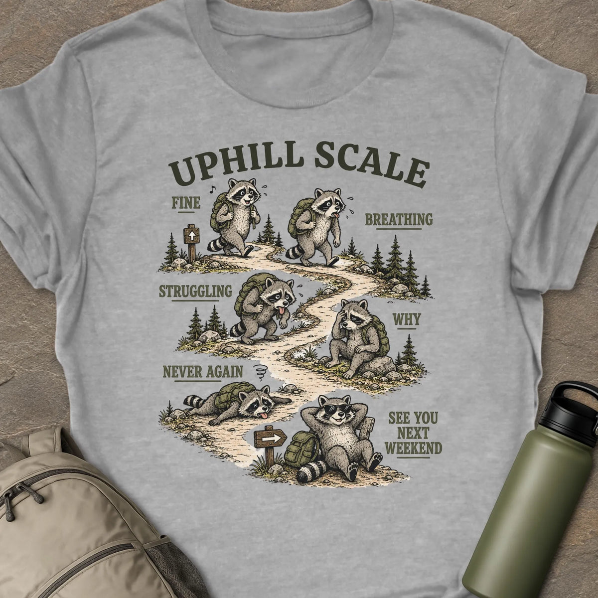 Uphill Scale  T-shirt