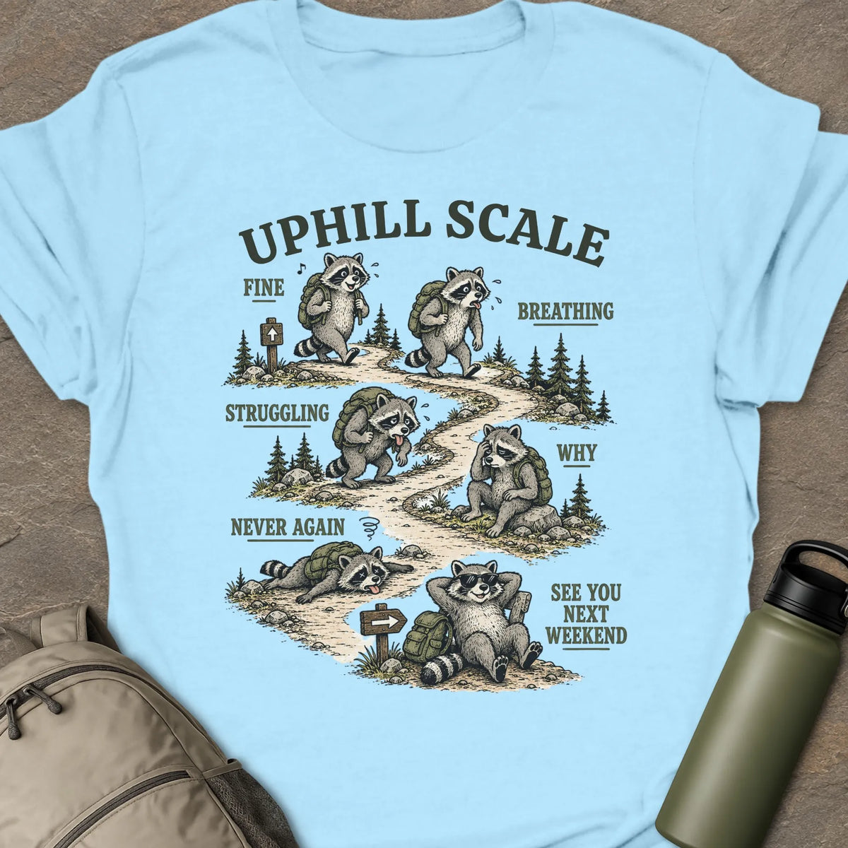 Uphill Scale  T-shirt